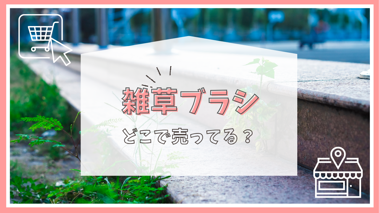 雑草ブラシはどこで売ってる？